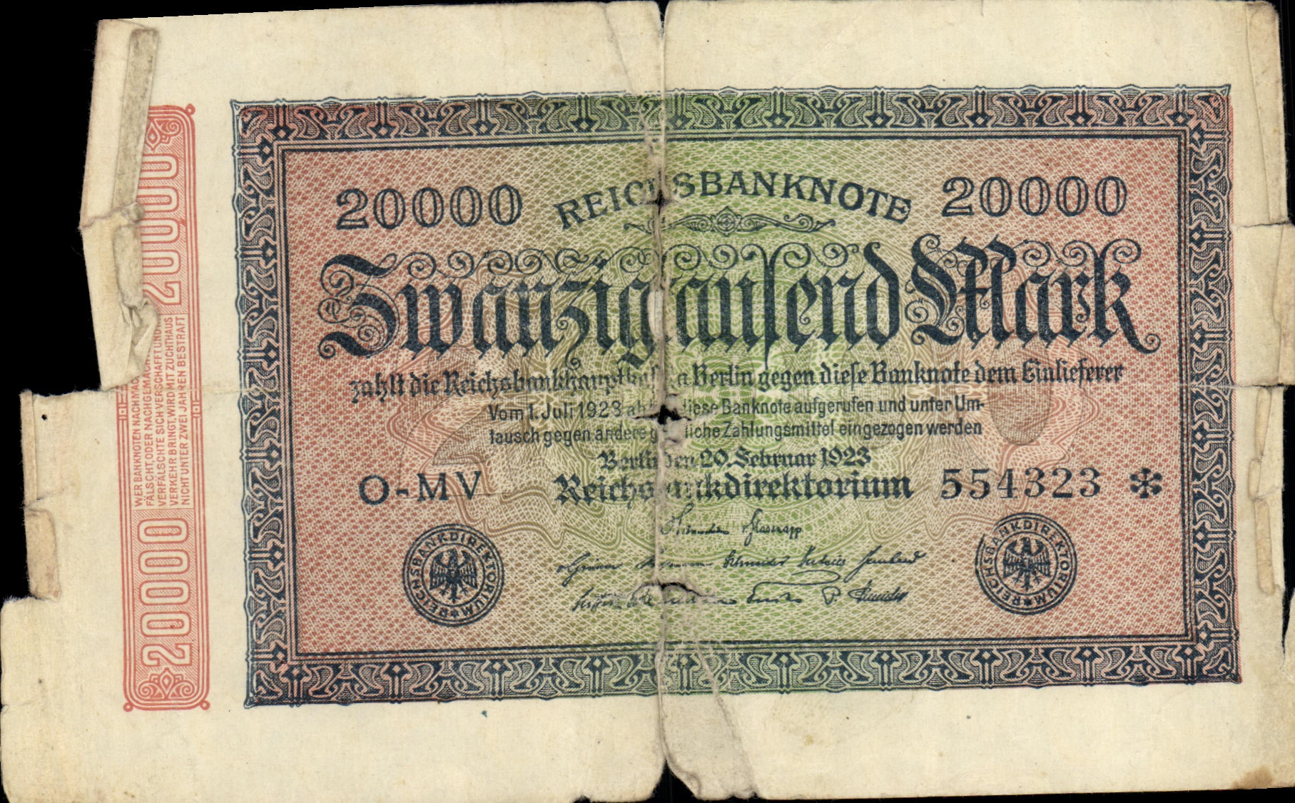 Billet 20000 Mark 
