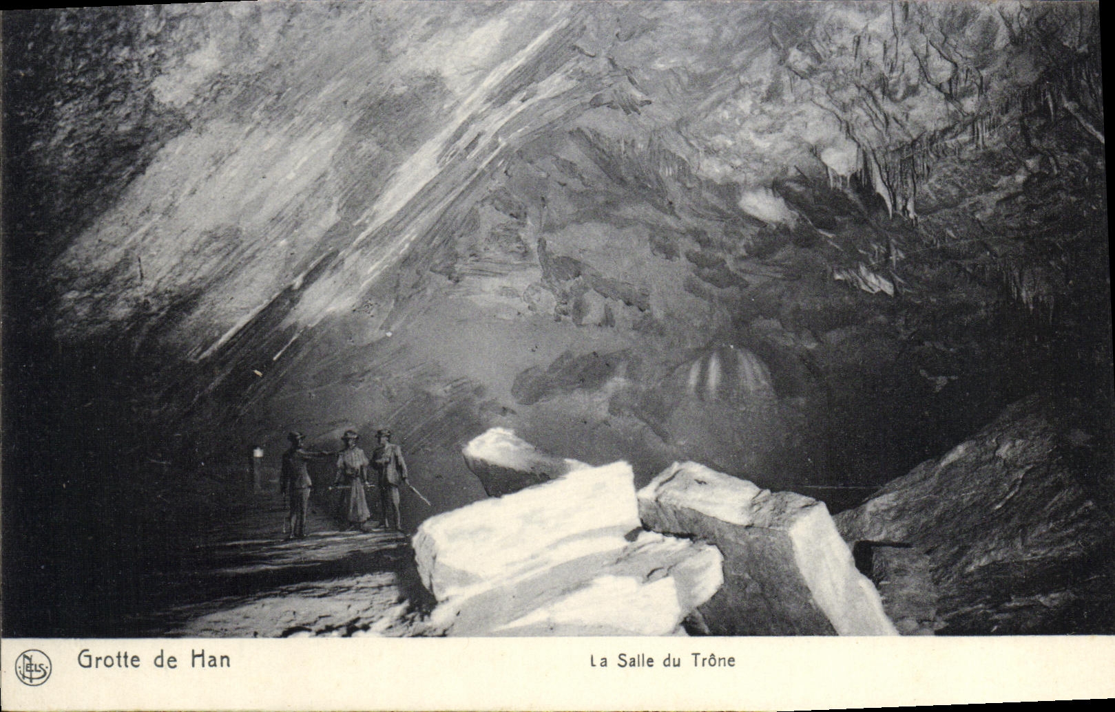 CPA Grotte de Han La salle du trone