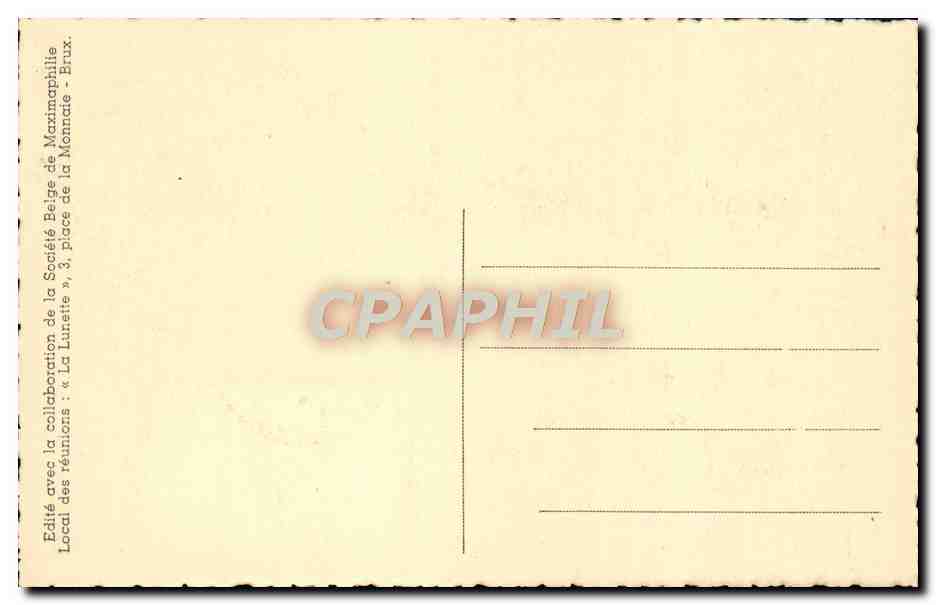 CARTE MAXIMUM Gand Monument Edouard Anseele 1949 — Back