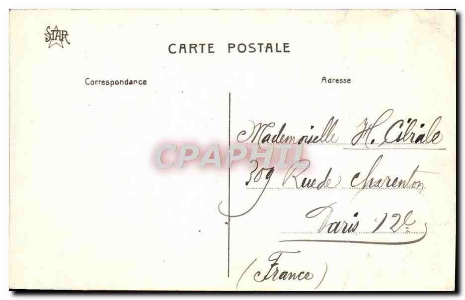CPA Furnes L'Hotel de Ville et le Palais de Justice — Rückseite