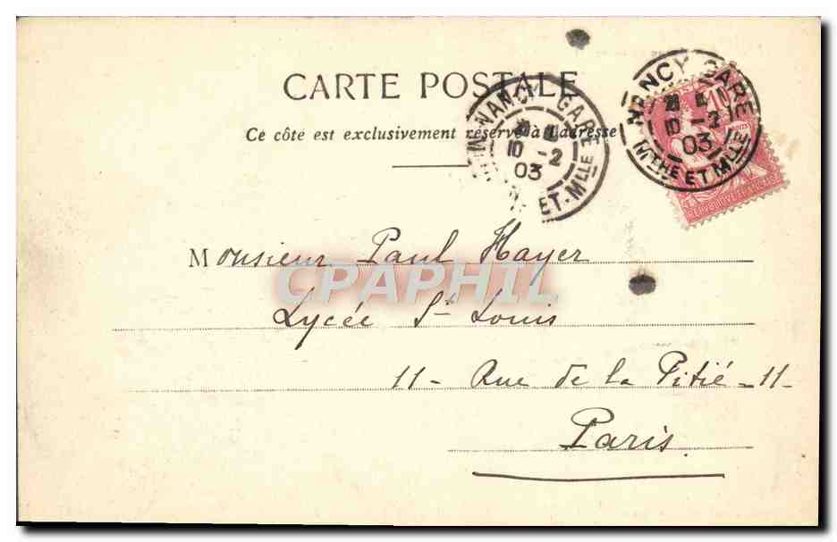 CPA Bruges Maison du France — Rückseite