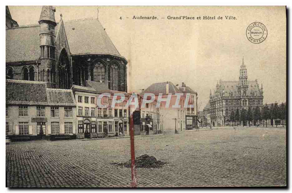 CPA Audenarde Grand Place et Hotel de Ville