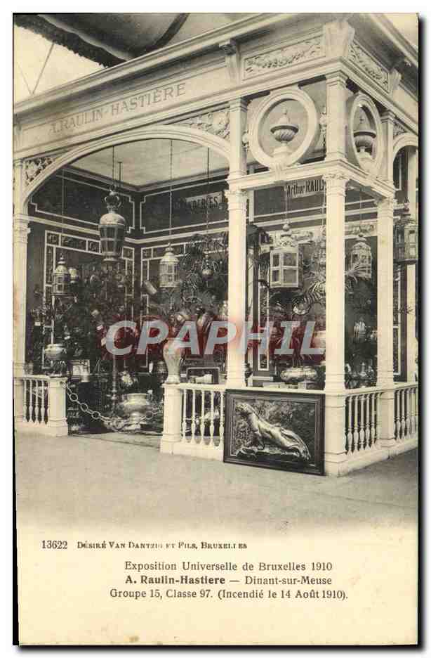 CPA Bruxelles Exposition Universelle de 1910 A Raulin Hastiere Dinant sur Meuse 