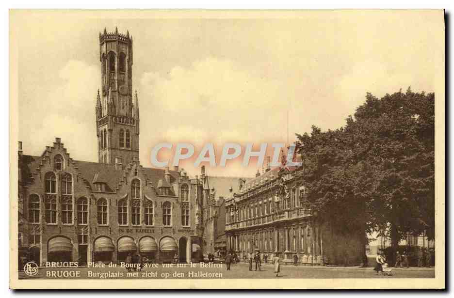Bruges - Place du Bourg avec vue sur le Belfroi — éditeur Neils, n° 27