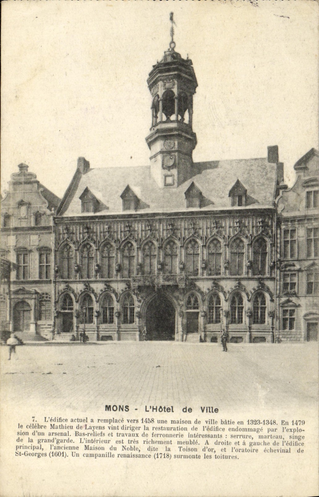CPA Mons L'hotel de ville