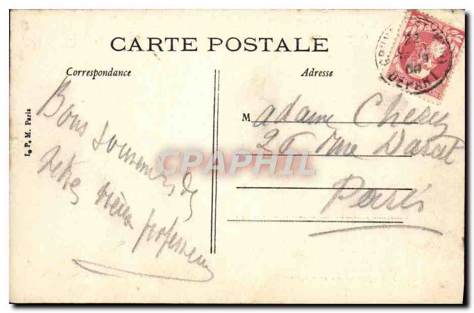 CPA Bruxelles Rue de l'eglise Enfants — Rückseite