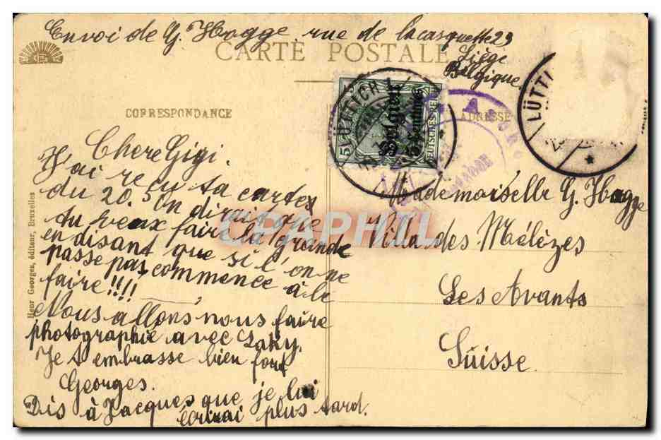 Armée Belge - Pontonniers du Génie - Construction d'un Pont sur la Meuse — Verso