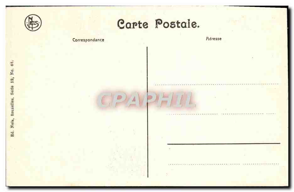CPA Bruges Vieille dentelliere en beguinage Folklore Costume  — Verso