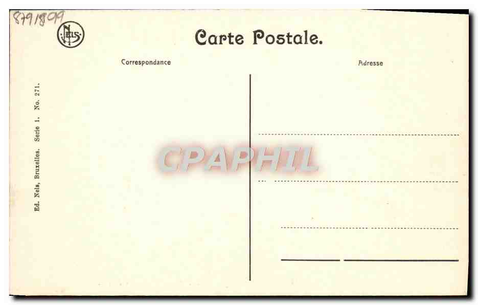 CPA Bruxelles Bassin du parc Enfants — Rückseite