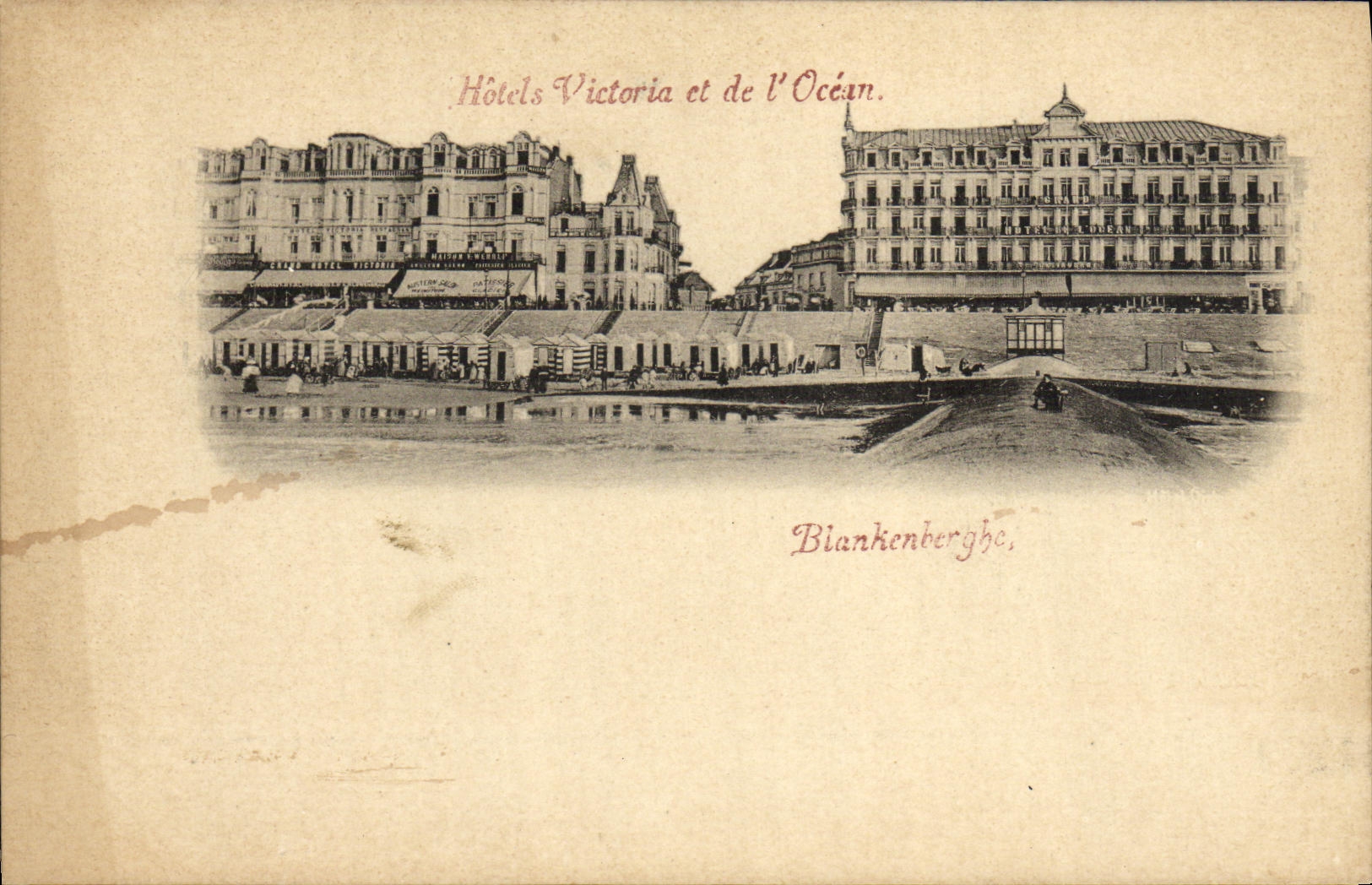 CPA Blankenberghe Hotels Victoria et de l'ocean 