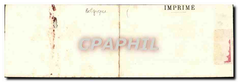CARTE DOUBLE Souvenir de la Gileppe Le barrage Vued e face  — Back