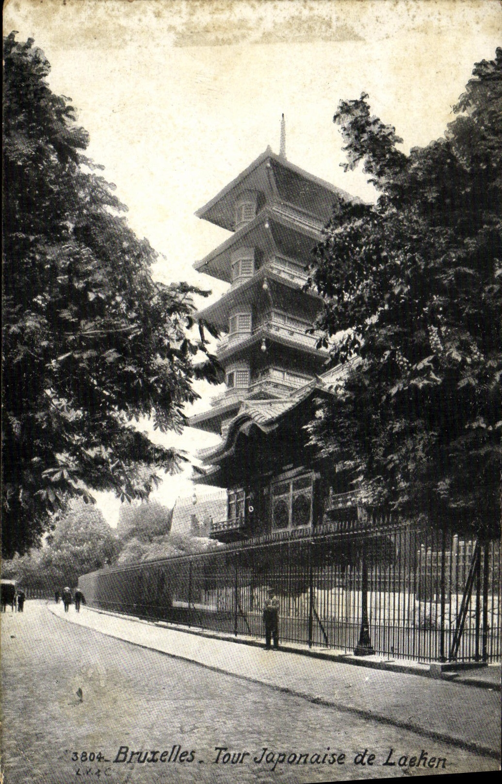 CPA Bruxelles Tour japonaise de Laeken 