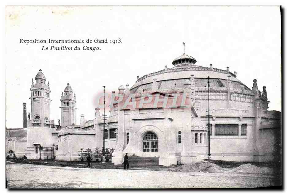 CPA Exposition internationale de Gand 1913 Le pavillon du Congo