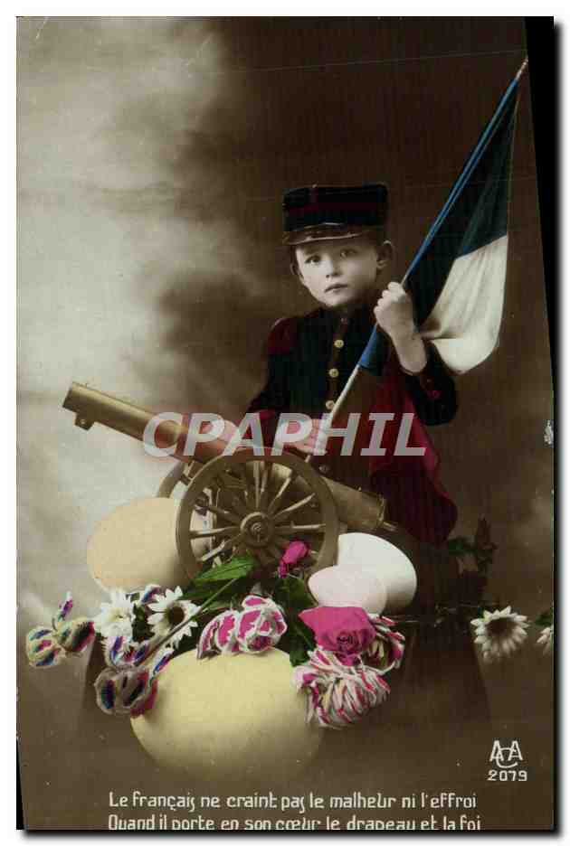 CPA Fantaisie Soldat Enfant