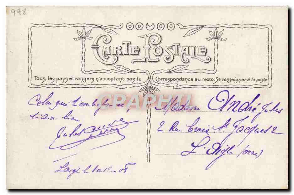 CPA Fantaisie Napoleon 1er — Rückseite
