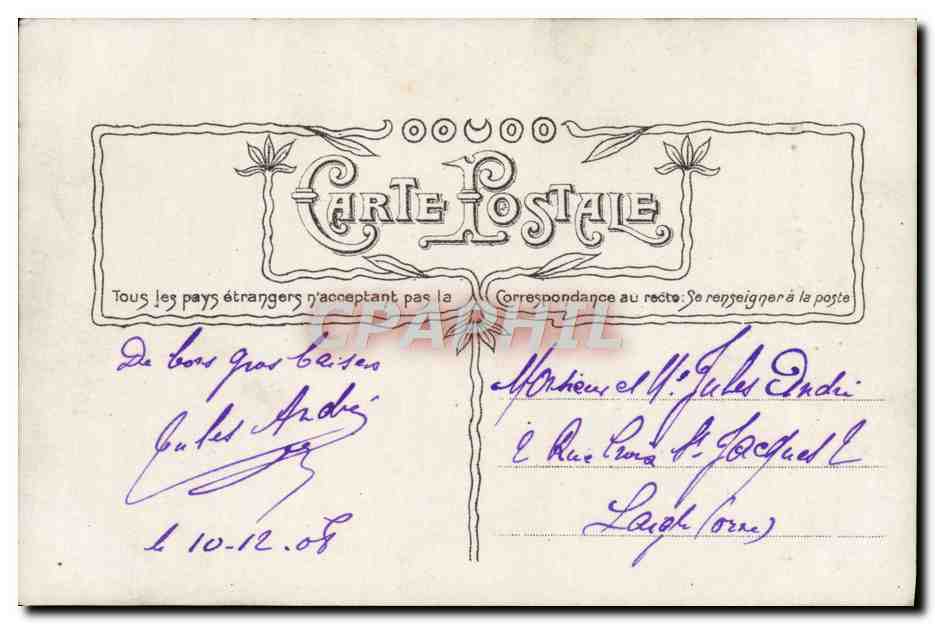CPA Fantaisie Napoleon 1er — Rückseite