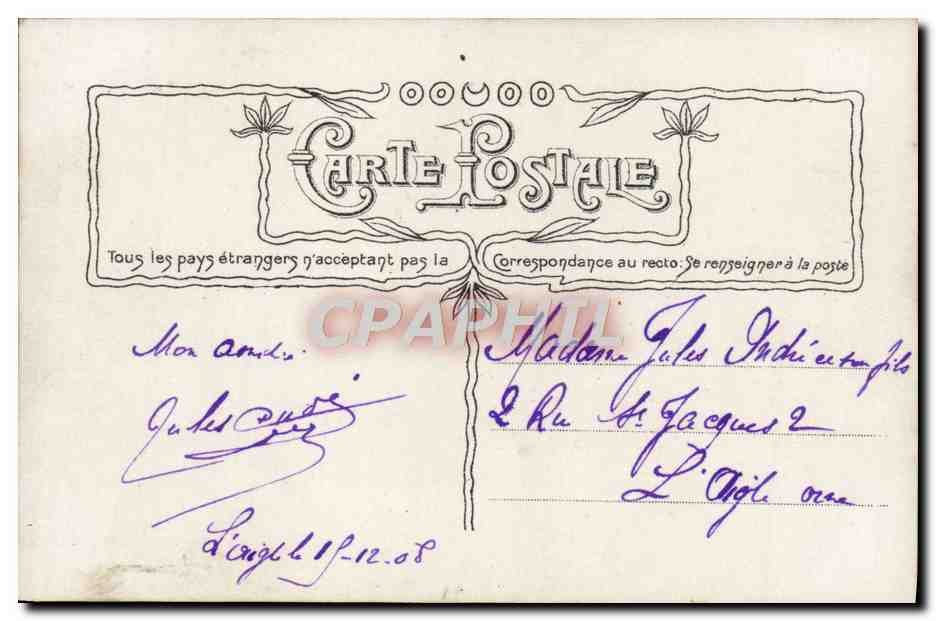 CPA Fantaisie Napoleon 1er — Rückseite