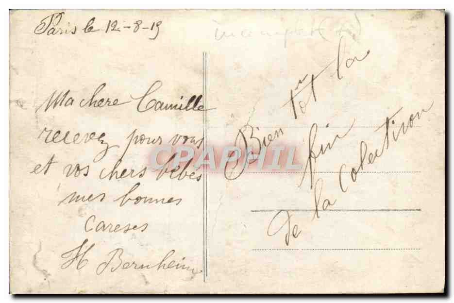 CPA Militaria La clique a bord d'uin cuirasse Marins — Verso