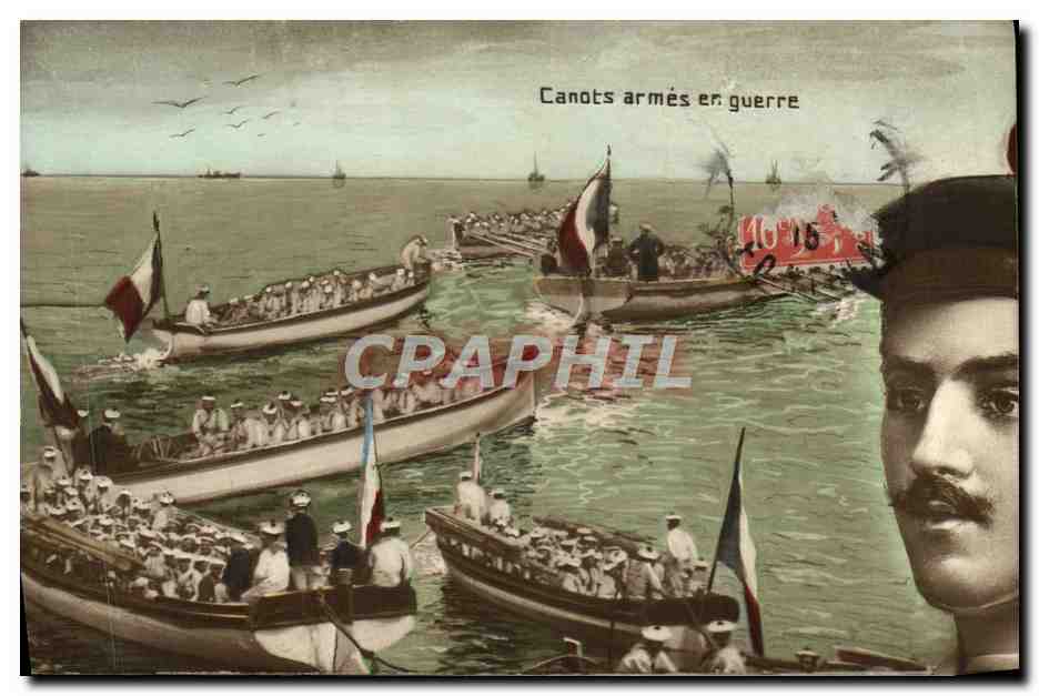 CPA Militaria Canot armes en guerre