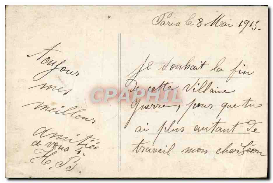 CPA Militaria Marins Une escadre Bateaux  — Verso