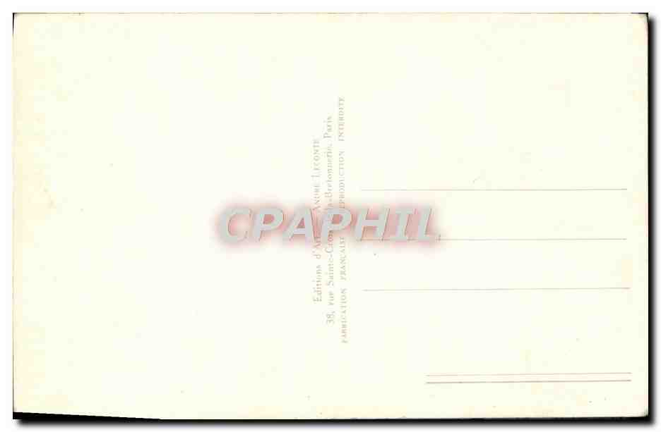 CPA Militaria Armee Francaise DCA Aviation  — Rückseite