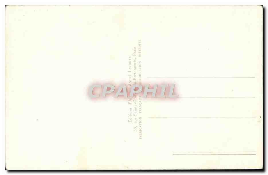 CPA Militaria Armee Francaise Parachutistes — Rückseite
