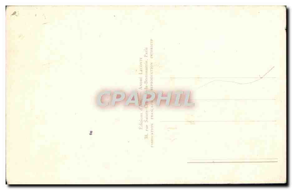 CPA Militaria Armee Francaise Genie  — Rückseite