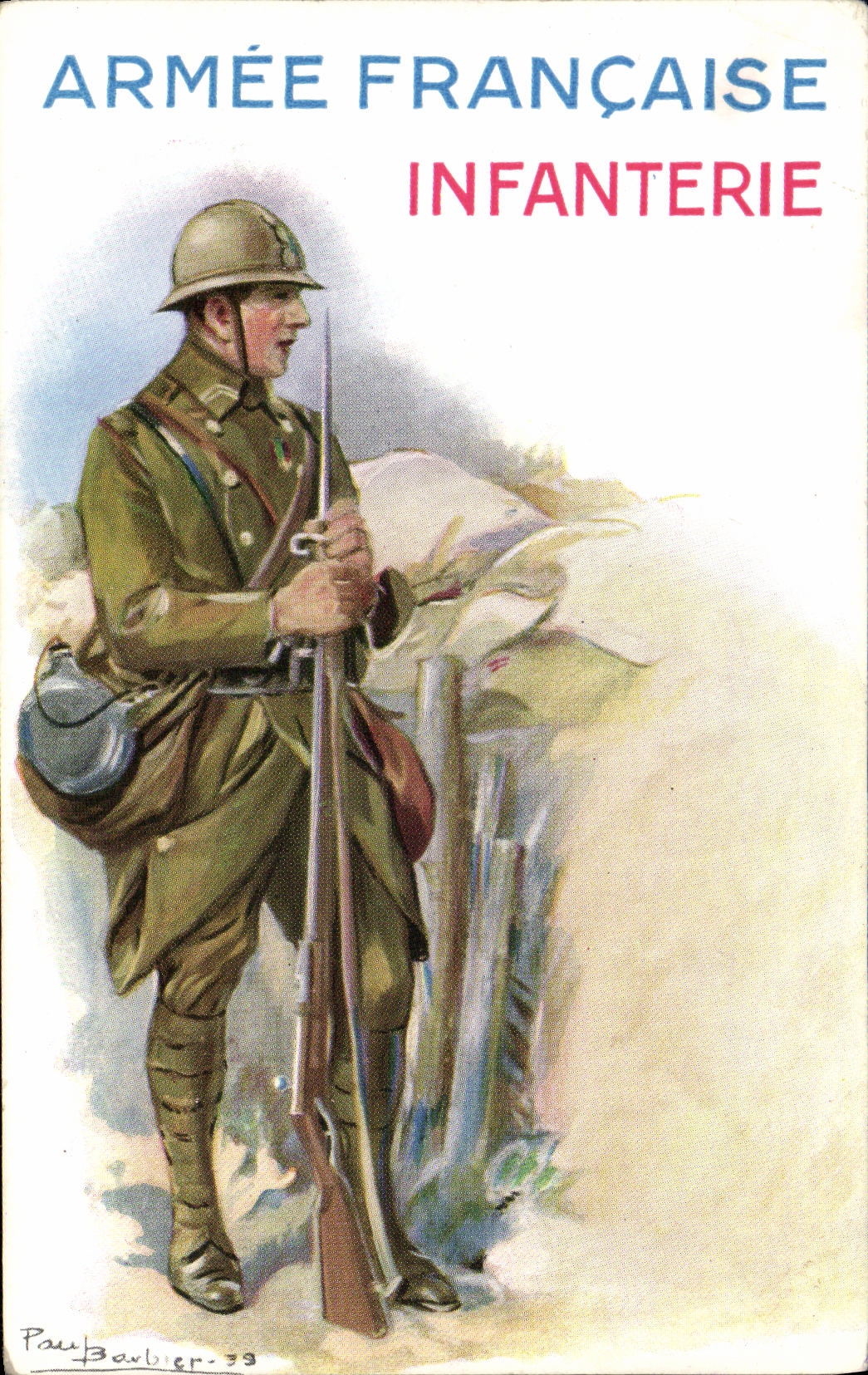 CPA Militaria Armee Francaise Infanterie 