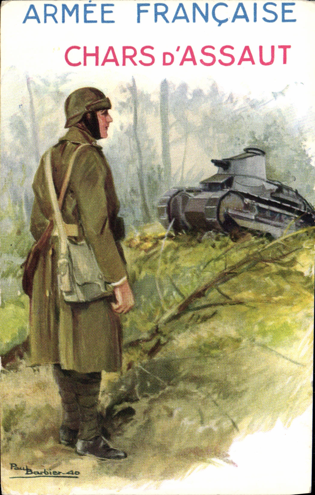CPA Militaria Armee Francaise Chars d'assaut Tank