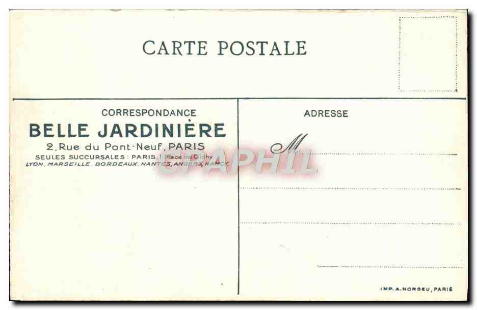 CPA Belle Jardiniere Astronomie enfantine Aurore boreale  — Rückseite