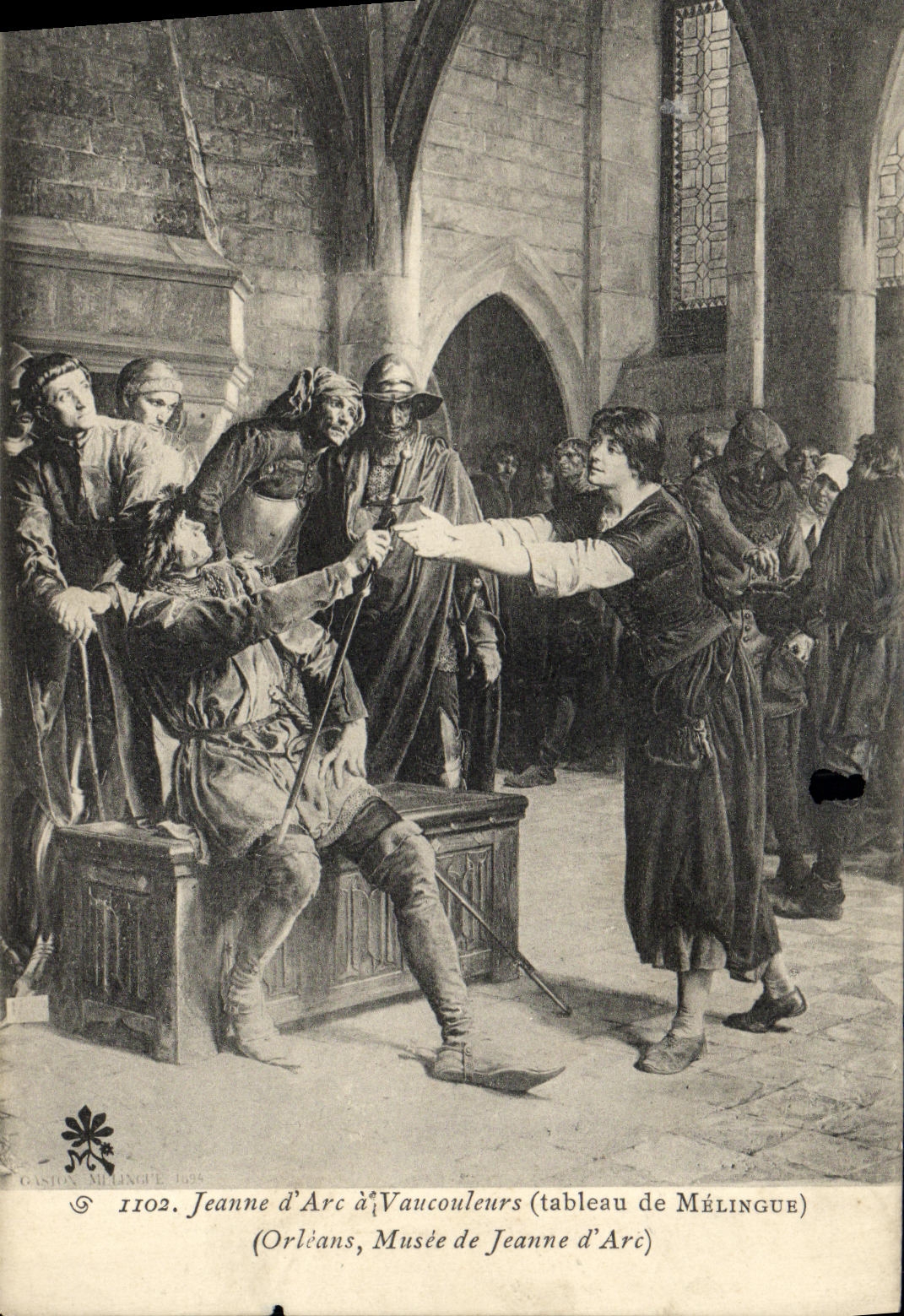 CPA Jeanne d'arc a Vaucouleurs Melingue Orleans 