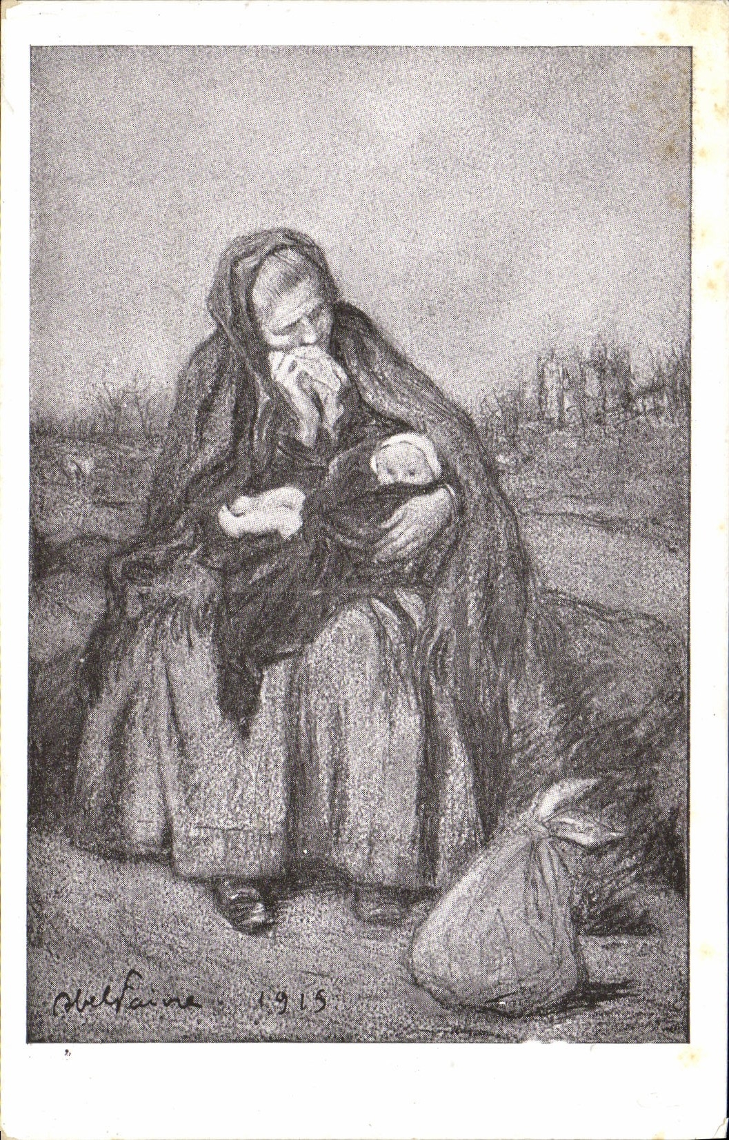 Mère tenant son enfant — 1915 — Stellaine