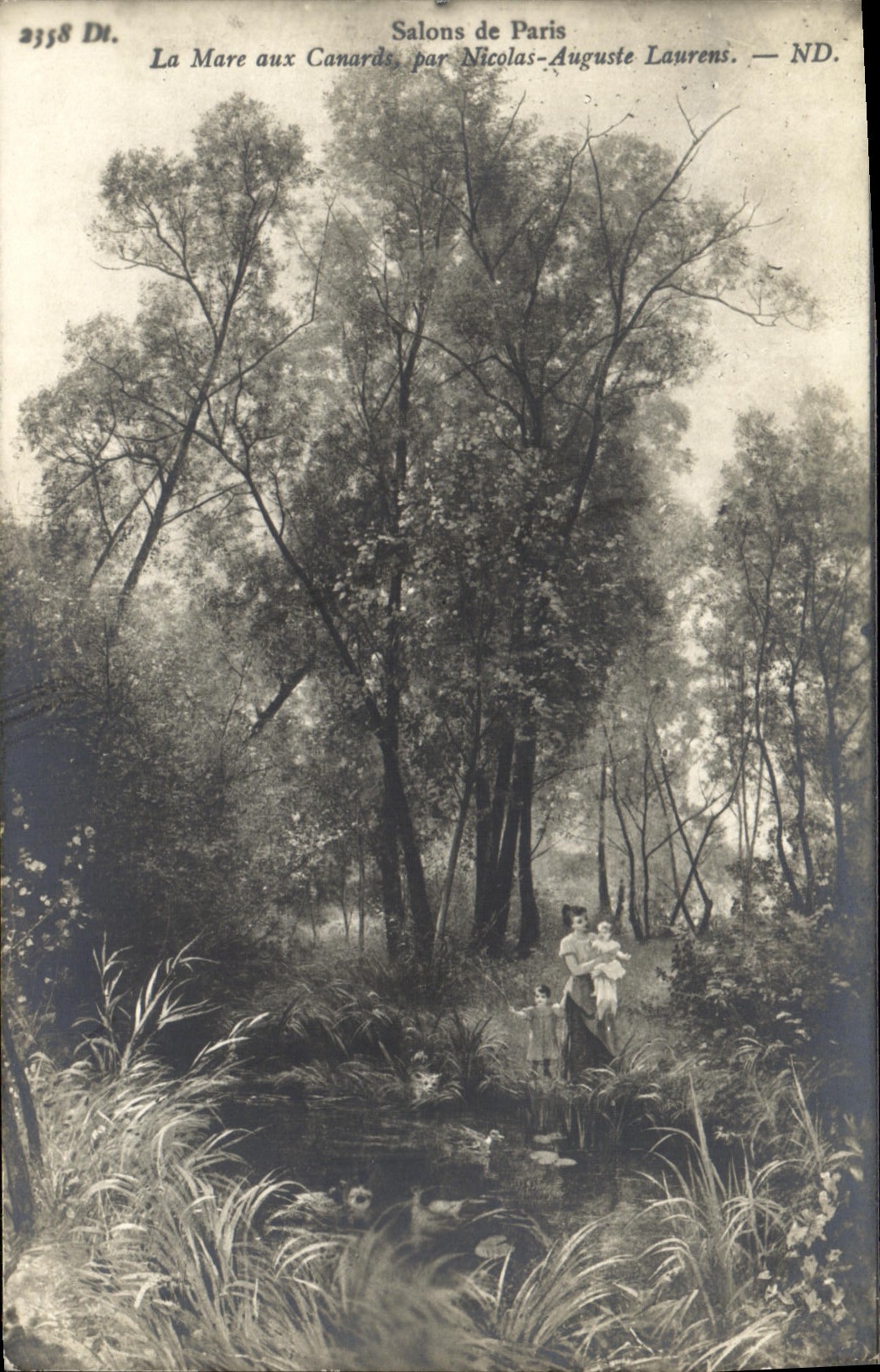 CPA Salons de Paris La mare aux canards Nicolas Auguste Laurens