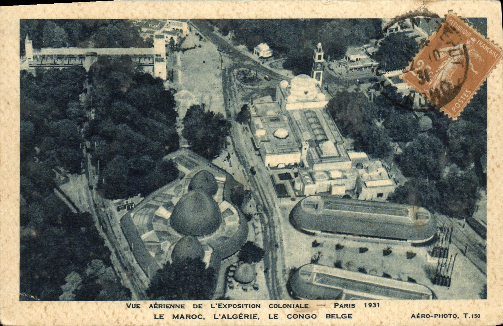 CPA Paris 1931 Exposition coloniale Le Marco L'Algerie le Congo belge 