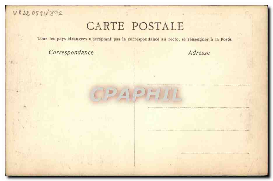 CPA La Noire Aristide Bruant — Verso