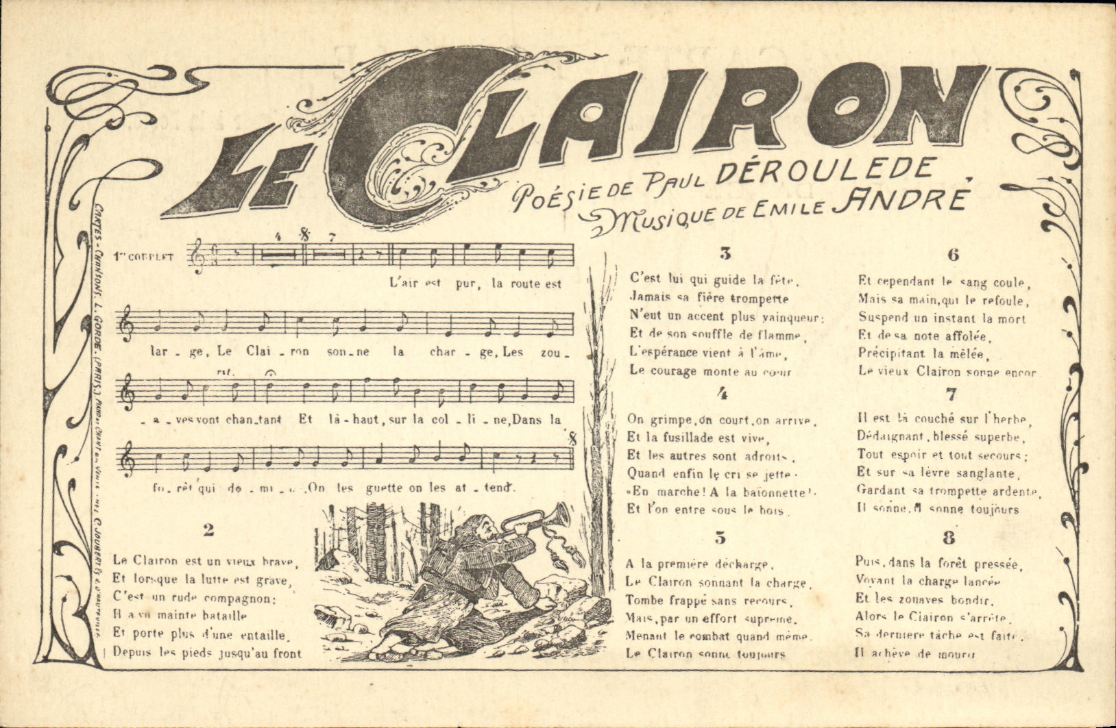 CPA Le Clairon Paul Deroulede Emile Andre
