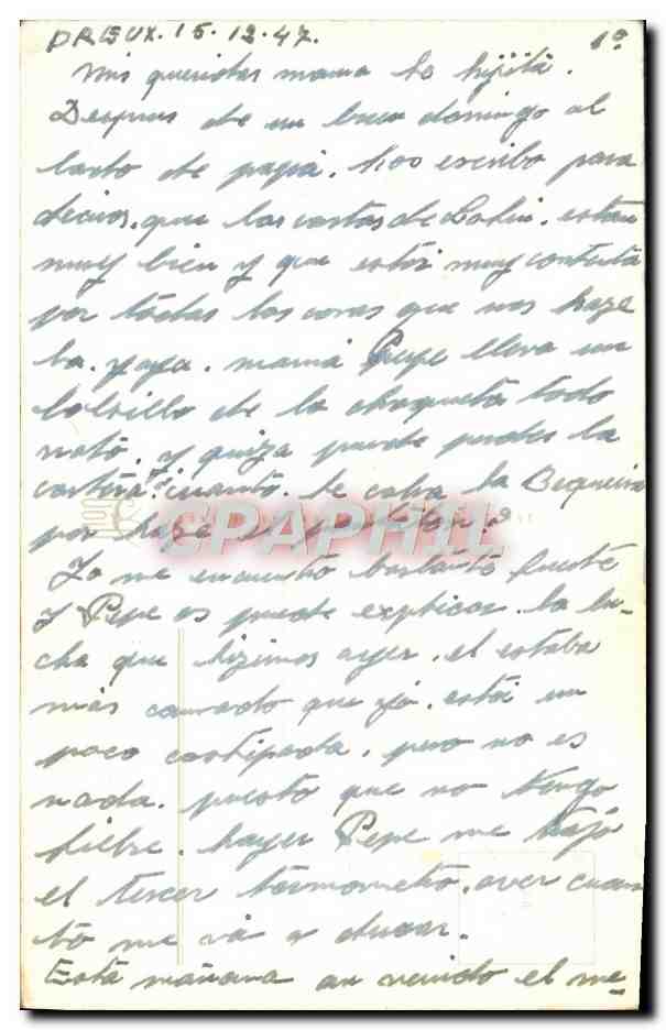 CPA Fantaisie Fleurs — Verso