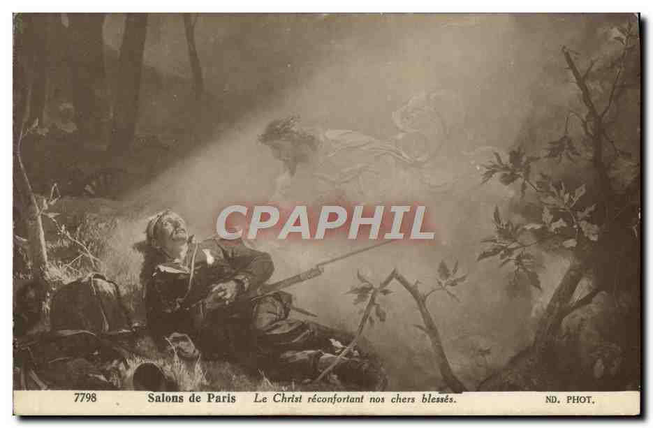 CPA Salons de Paris Le Christ reconfortant nos chers blesses