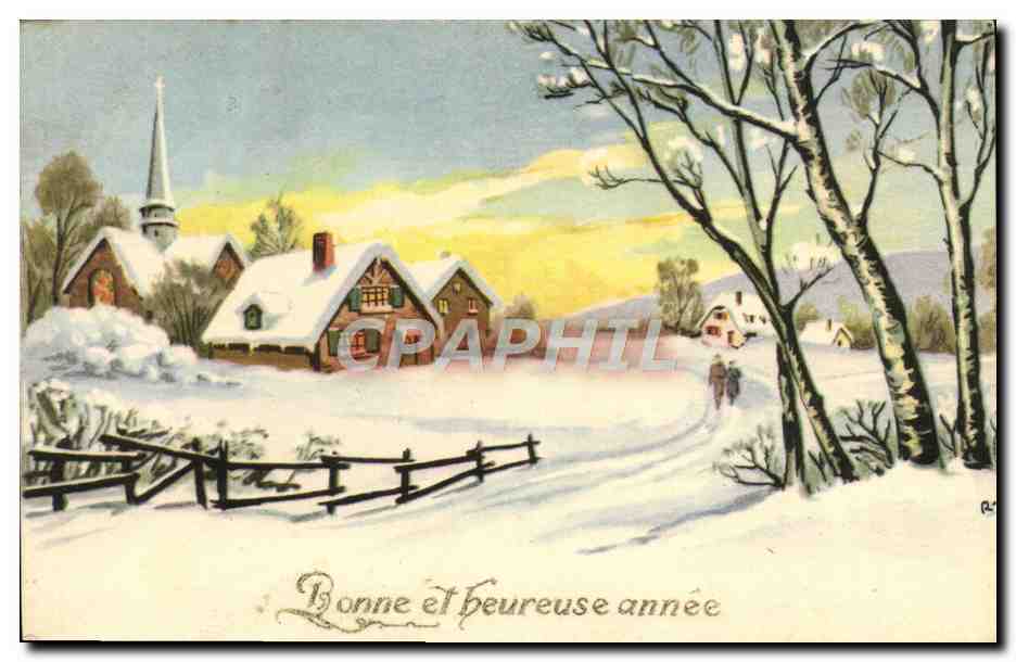 CPA Fantaisie Bonne annee
