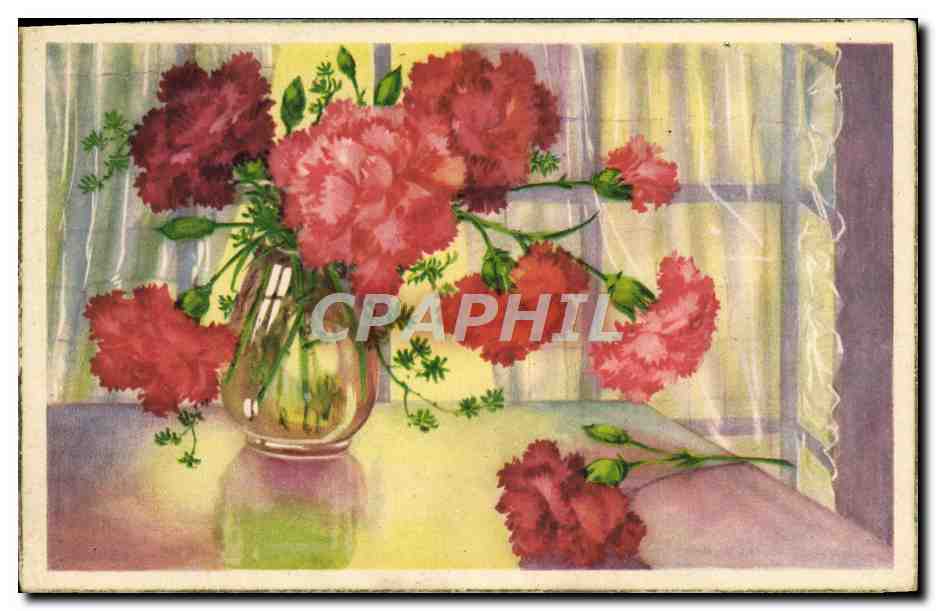 CPA Fantaisie Fleurs