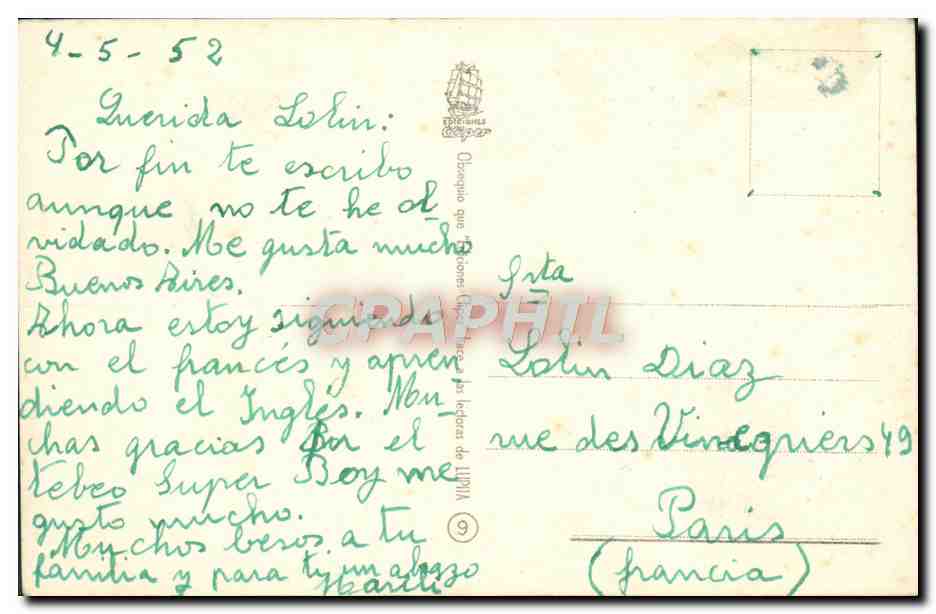 CPA Fantaisie Enfants Chat Elephatn  — Rückseite