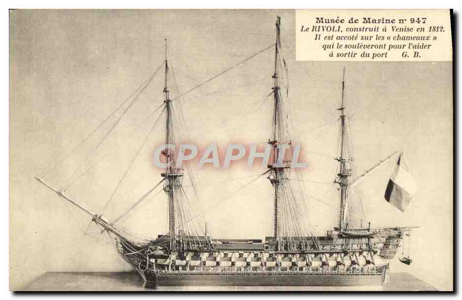 CPA Musee de marine Le Rivoli Venise 1812 
