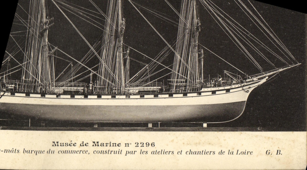 CPA Musee de marine Loire 4 mats barque de commerce 