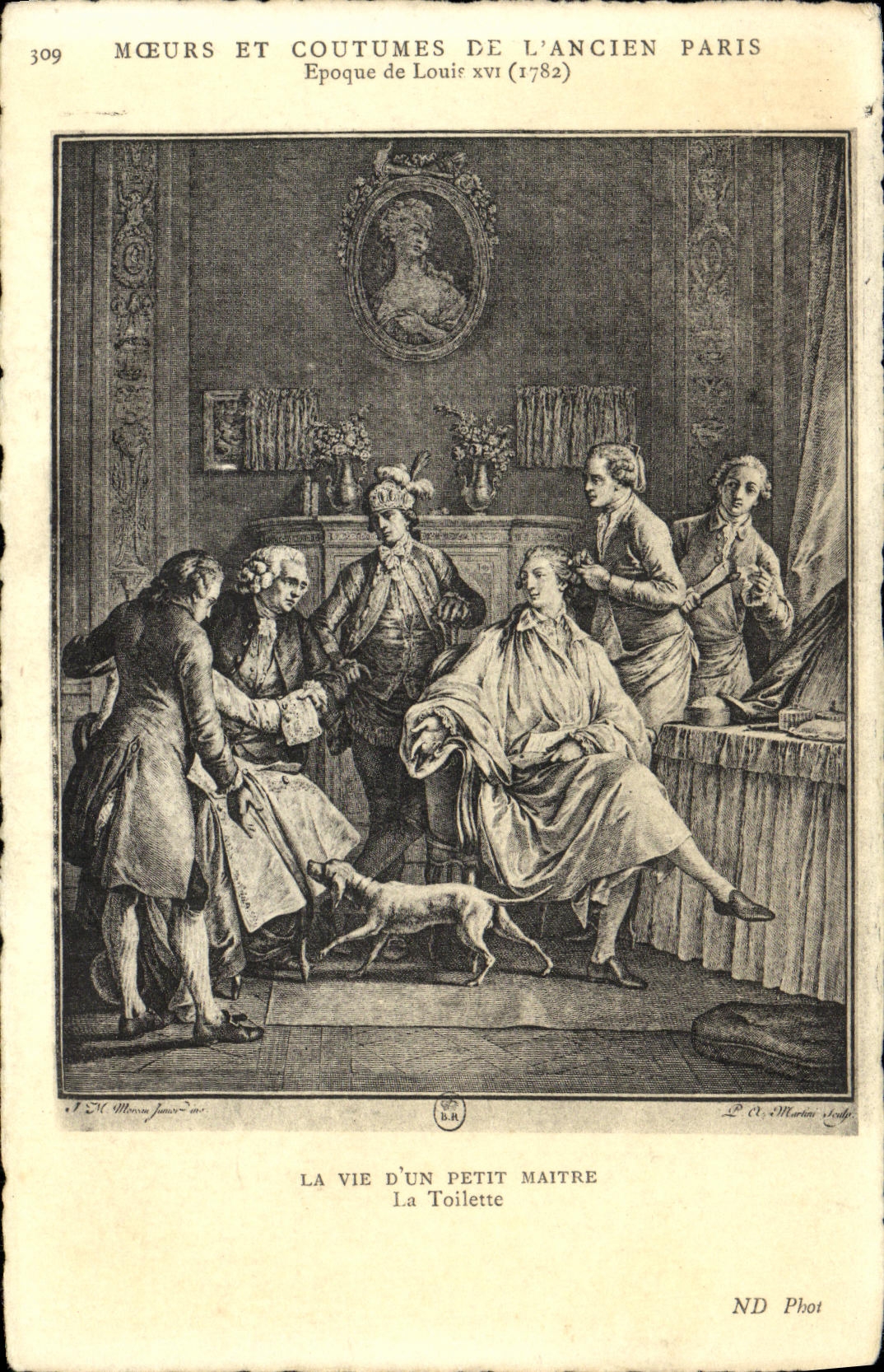 CPA Epoque de Louis XIV La vie d'un petit maitre La toilette Coiffeur 