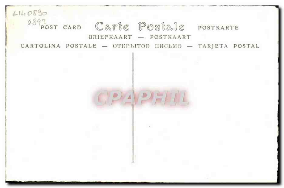 CPA Costume Les douze mois de l'annee Toilettes de printemps Gavarni — Rückseite
