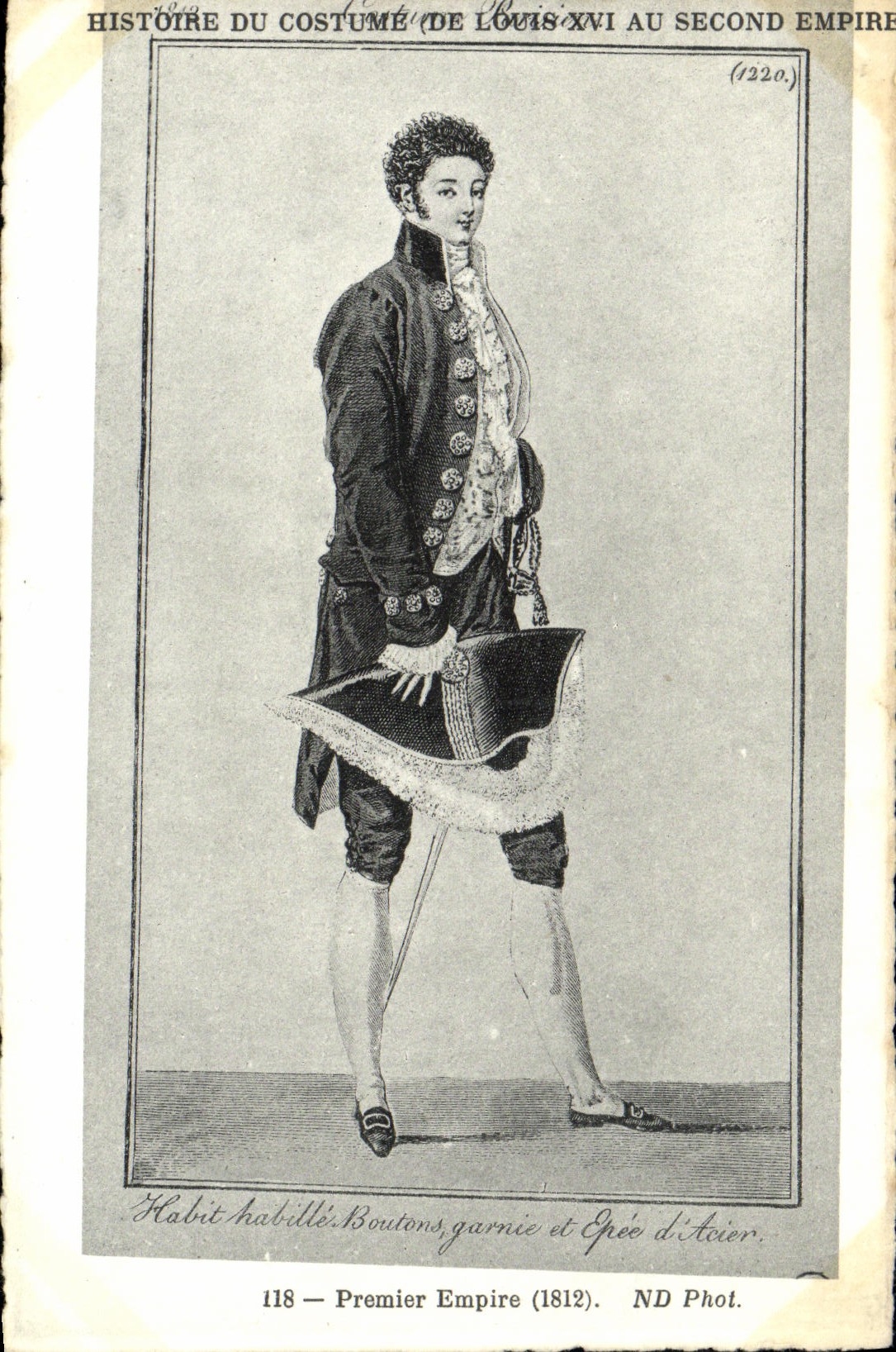 CPA Costume Les douze mois de l'annee Premier Empire 1812
