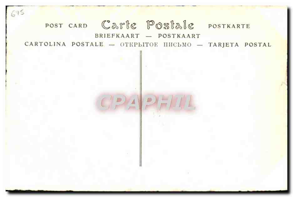 CPA Costume Les douze mois de l'annee Premier Empire 1812 — Rückseite