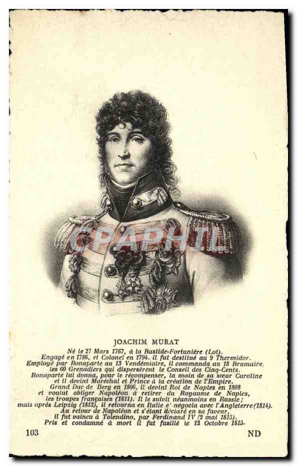 CPA Joachim Murat La Bastide Fortuniere 