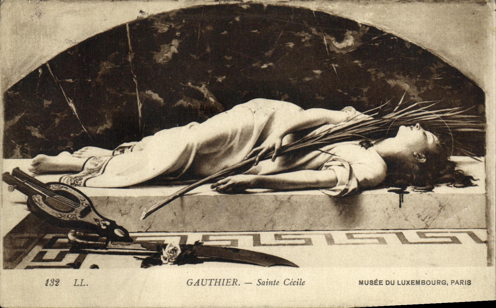 CPA Gauthier Sainte Cecile Musee du luxembourg Paris 