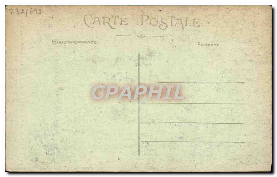 CPA Tours Le chateau  — Rückseite
